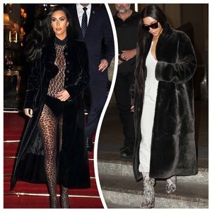 JS Collection Opera Velvet Coat M